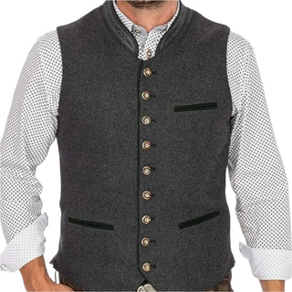 Warm men's traditional waistcoat 1