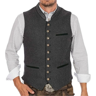 Warm men's traditional waistcoat 2