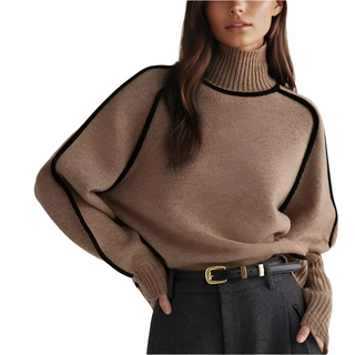 Warm turtleneck sweater for women1