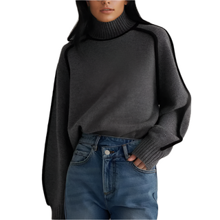 Warm turtleneck sweater for women3