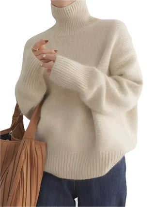 Women's Cashmere Turtleneck Sweater4