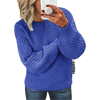 Women's Solid Colour Wool Sweater 2