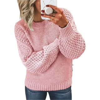 Women's Solid Colour Wool Sweater 3