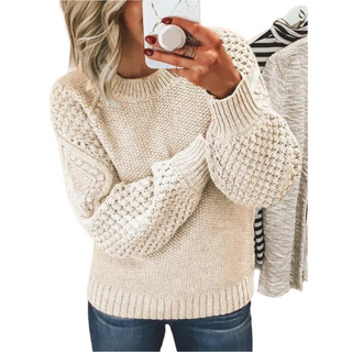 Women's Solid Colour Wool Sweater 5