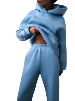 Women's hooded sweatshirt and sweatpants set10