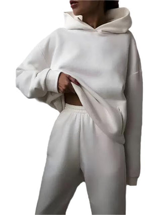 Women's hooded sweatshirt and sweatpants set11