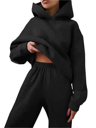 Women's hooded sweatshirt and sweatpants set12