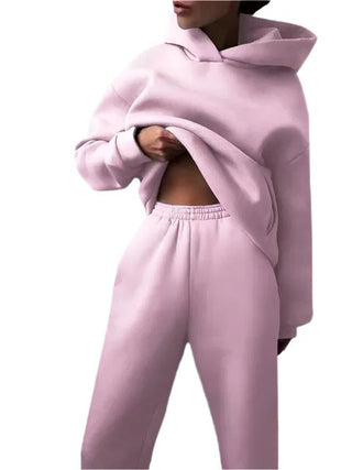 Women's hooded sweatshirt and sweatpants set13