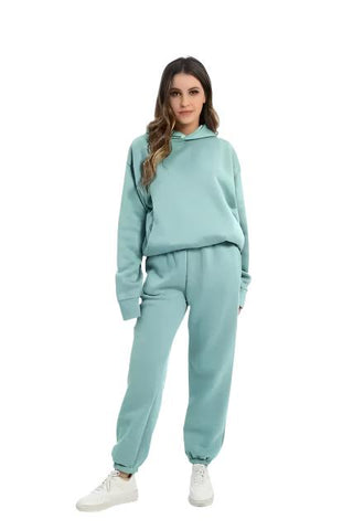 Women's hooded sweatshirt and sweatpants set3