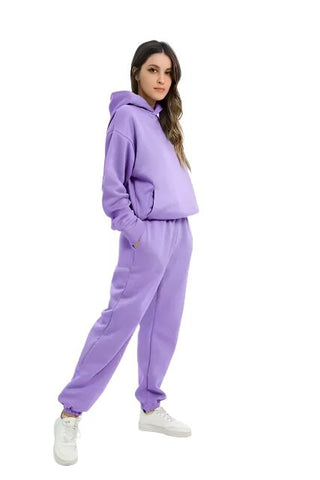 Women's hooded sweatshirt and sweatpants set4