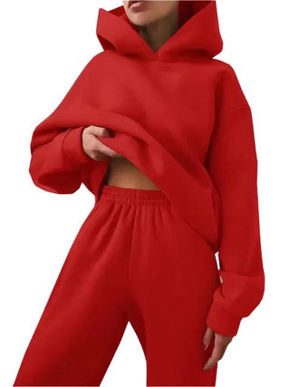 Women's hooded sweatshirt and sweatpants set8