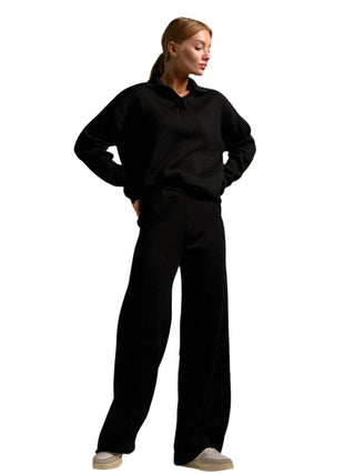 Women's long-sleeved polo shirt and pants1