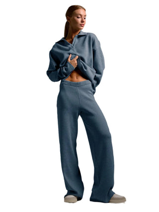 Women's long-sleeved polo shirt and pants7