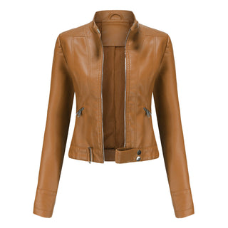 Women's stylish leather jacket2