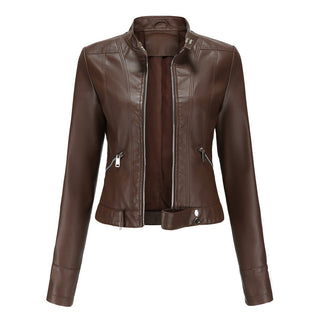 Women's stylish leather jacket3