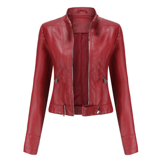 Women's stylish leather jacket5