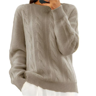 Women's warm knit sweater2