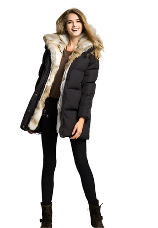 Women's warm winter parka jacket 4