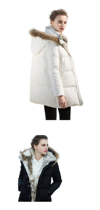 Women's warm winter parka jacket 6