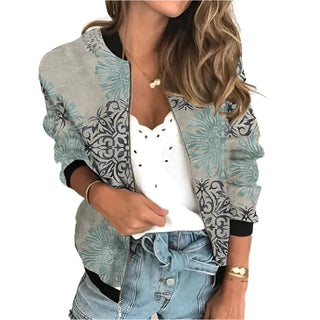 Zip-up jacket with printing 4