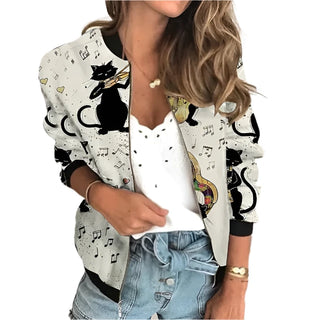 Zip-up jacket with printing 5