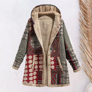 Vintage hooded jacket for women