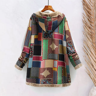 Vintage hooded jacket for women