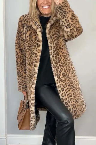 Women's Leopard Print Winter Jackets