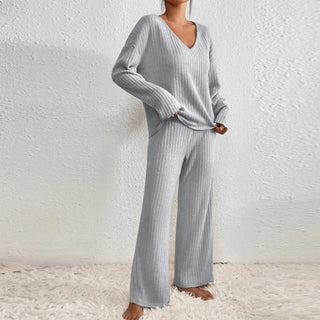 Ribbed Knit Lounge Set