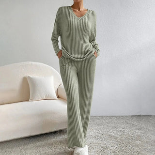 Ribbed Knit Lounge Set