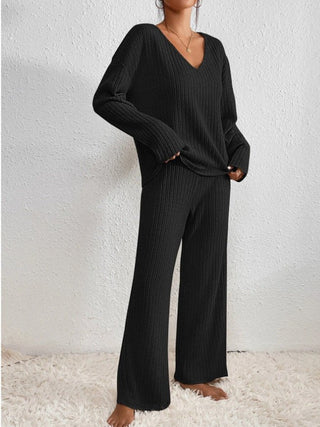 Ribbed Knit Lounge Set