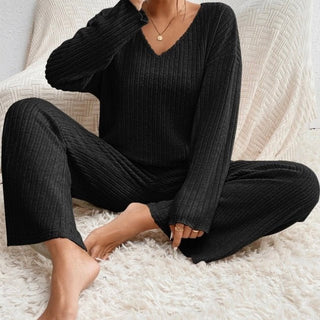 Ribbed Knit Lounge Set