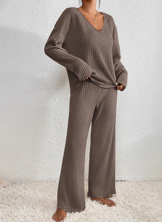 Ribbed Knit Lounge Set