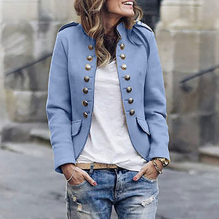 Women's Stand-Up Collar Tailored Blazer